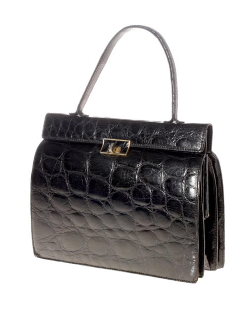 vintage Crocodile leather handbag 60s