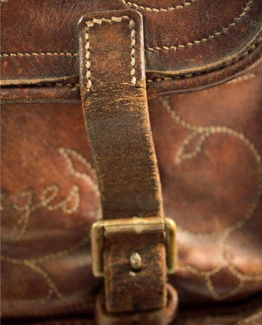 vintage JEAN PAGE leather bag 30/40s