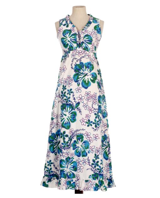 Vintage MALIHINI HAWAII Hibiscus print dress