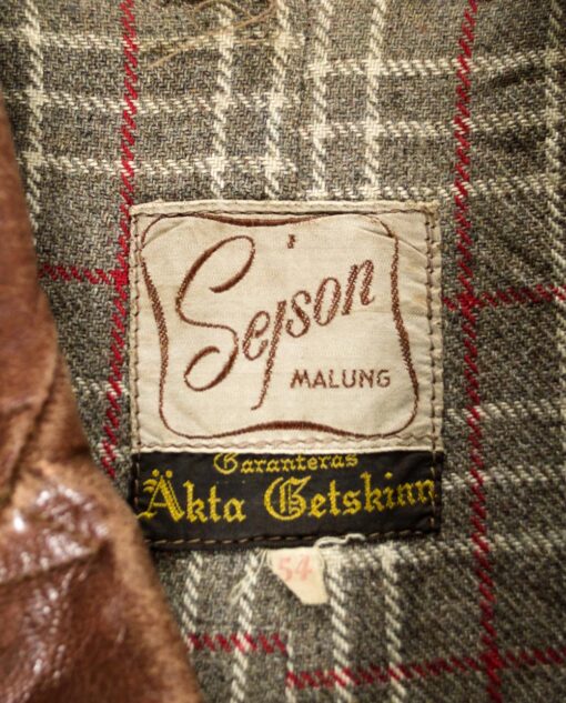 vintage SEJSON Swedish leather jacket 50svintage SEJSON Swedish leather jacket 50s