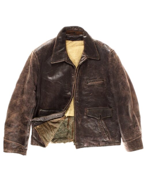 vintage vintage Leather jacket 50s