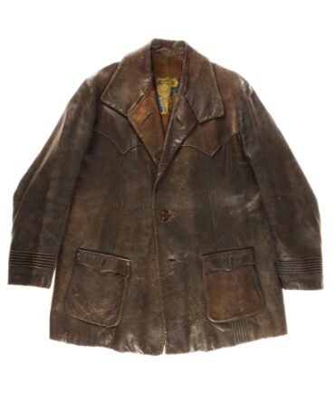 vintage Long leather jacket 30/40s