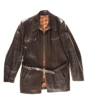VINTAGE Leather jacket 50s