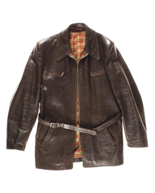 VINTAGE Leather jacket 50s