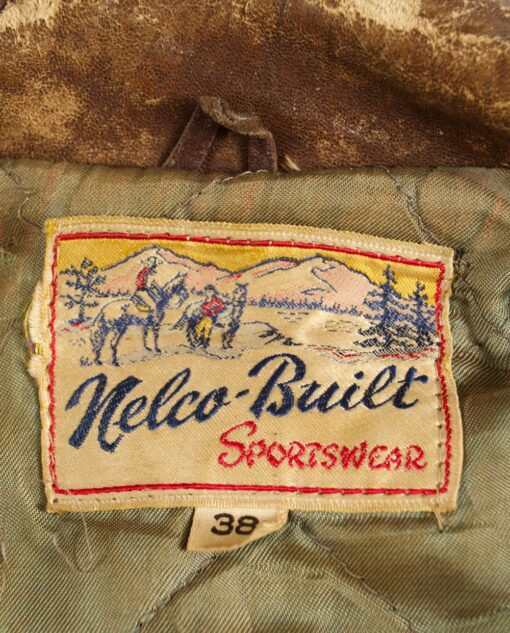 vintage NELCO BUILT leather jacket 50s
