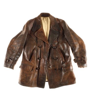 vintage Long leather jacket 50s