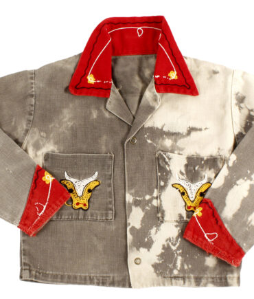 Kids Bleached western shirt with embroidery
