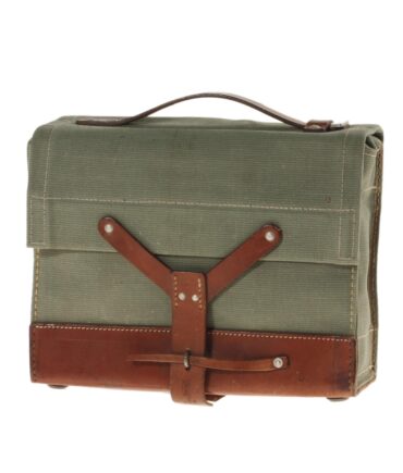 Military leather and canvas bag 40/50s