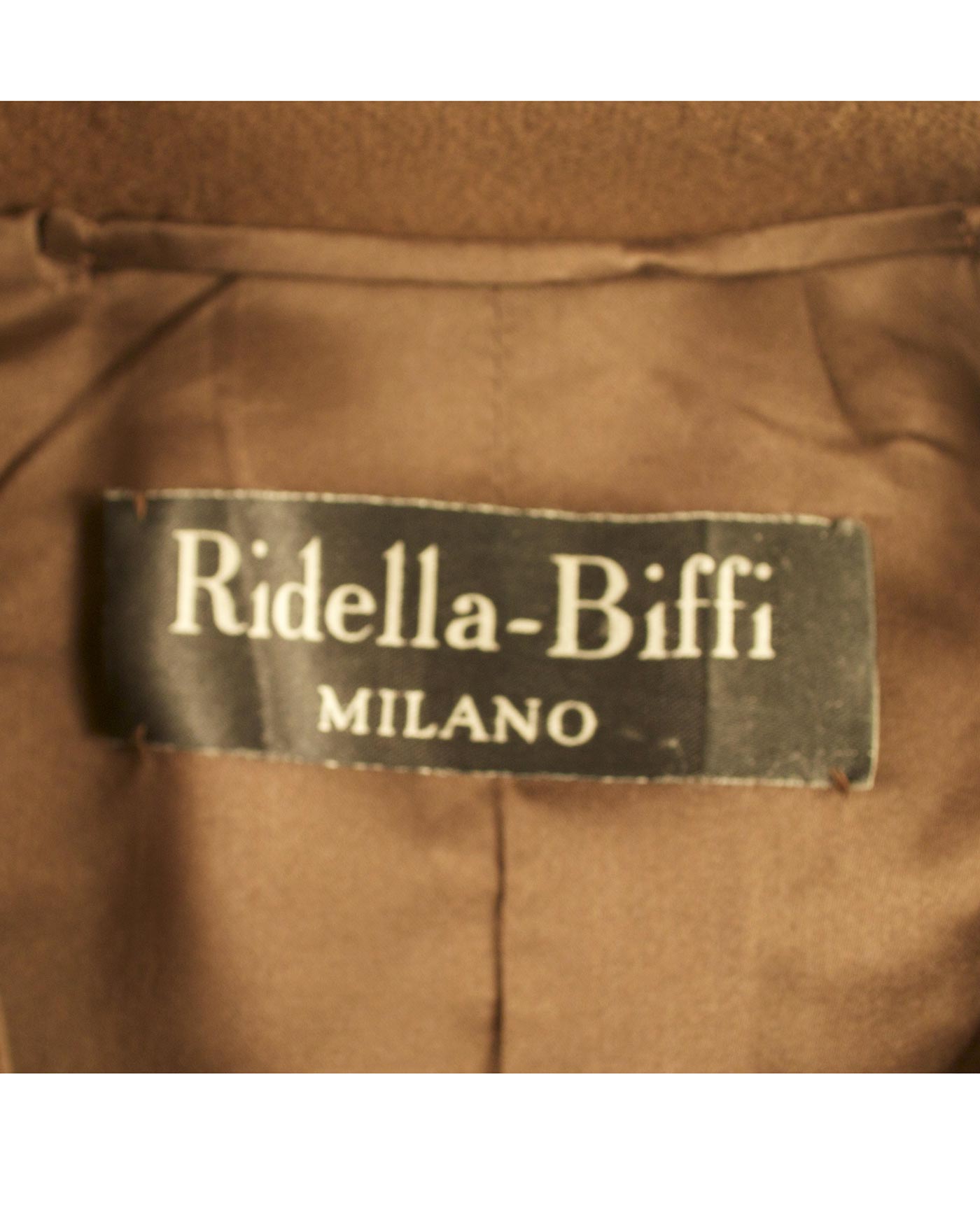 RIDELLA-BIFFI Milano shaved astrakhan coat 60s