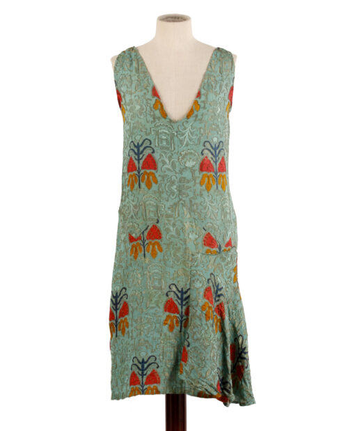 Brocade Silk Dress '30s