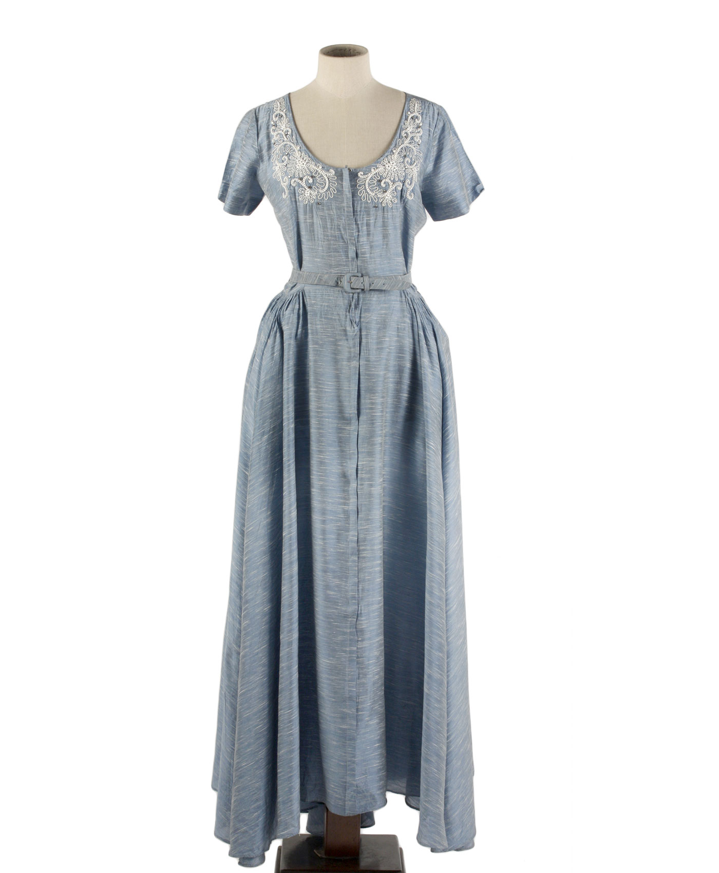 Silk tailored dress '50s