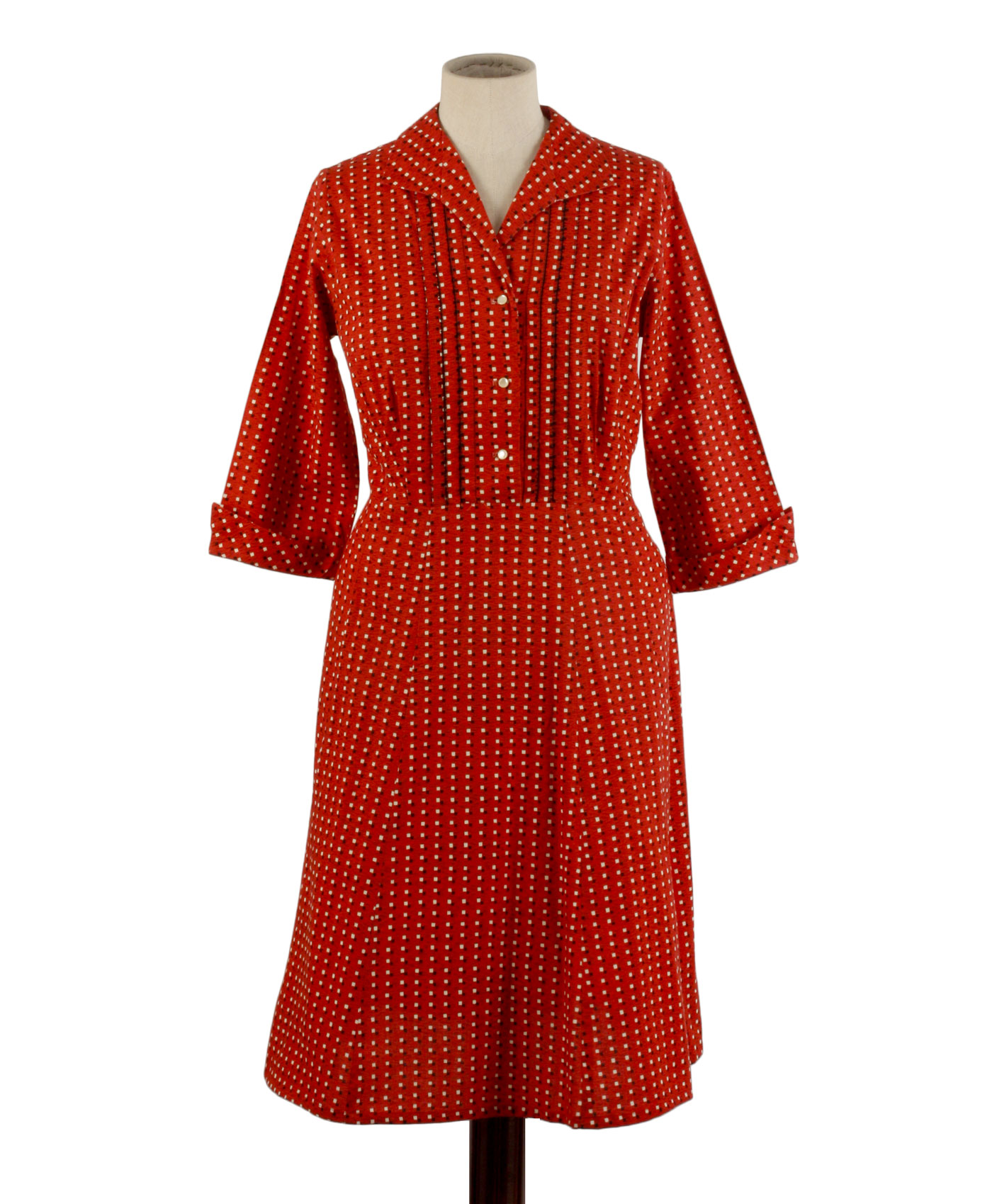 Tailored cotton dress '50s