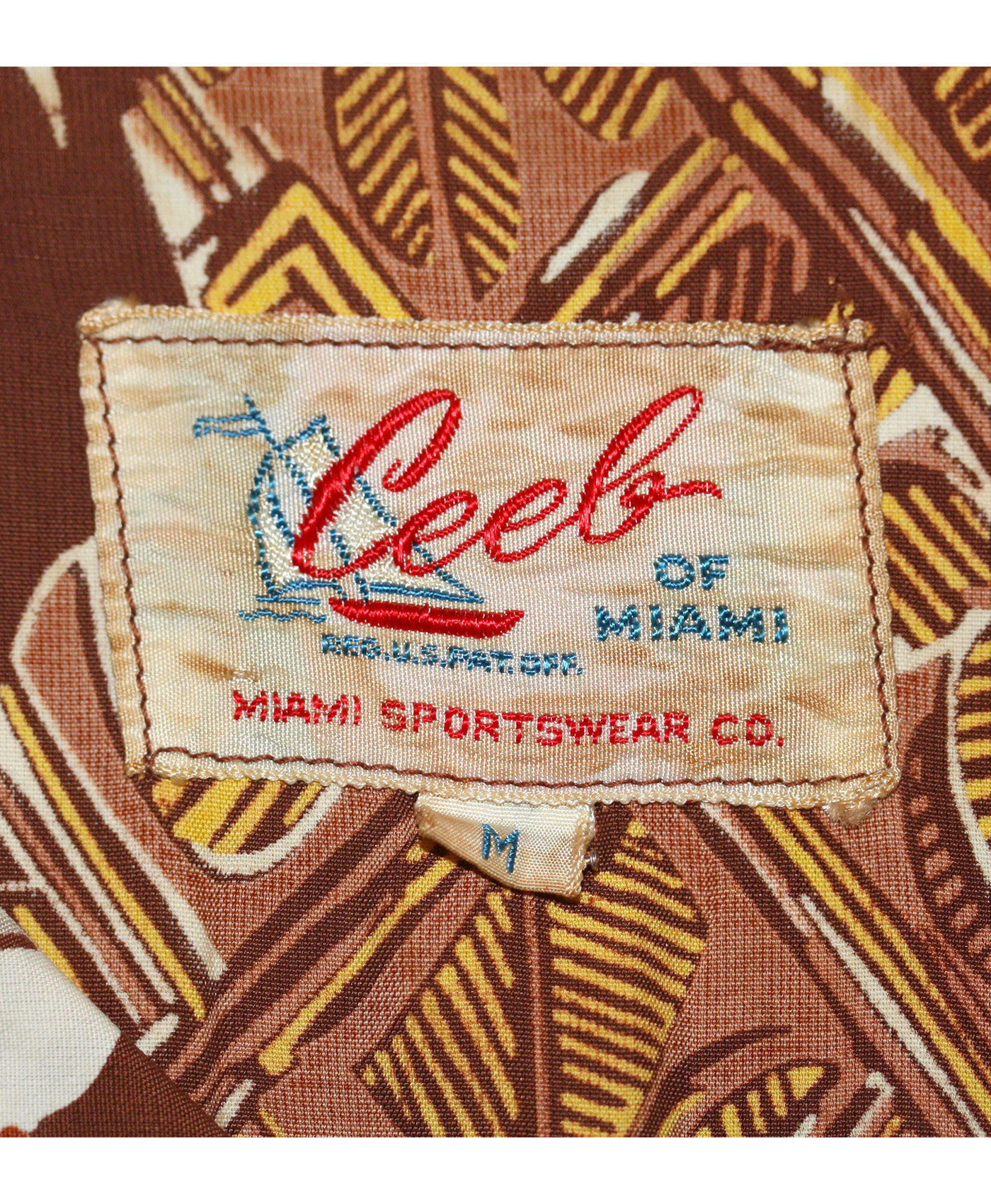 CEEB OF MIAMI Rare Hawaiian Shirt '50/60s