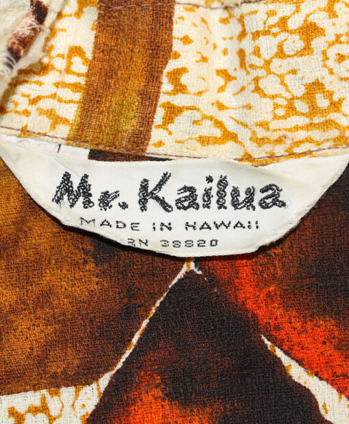 MR.KAILUA Tribal shirt '60s ca.