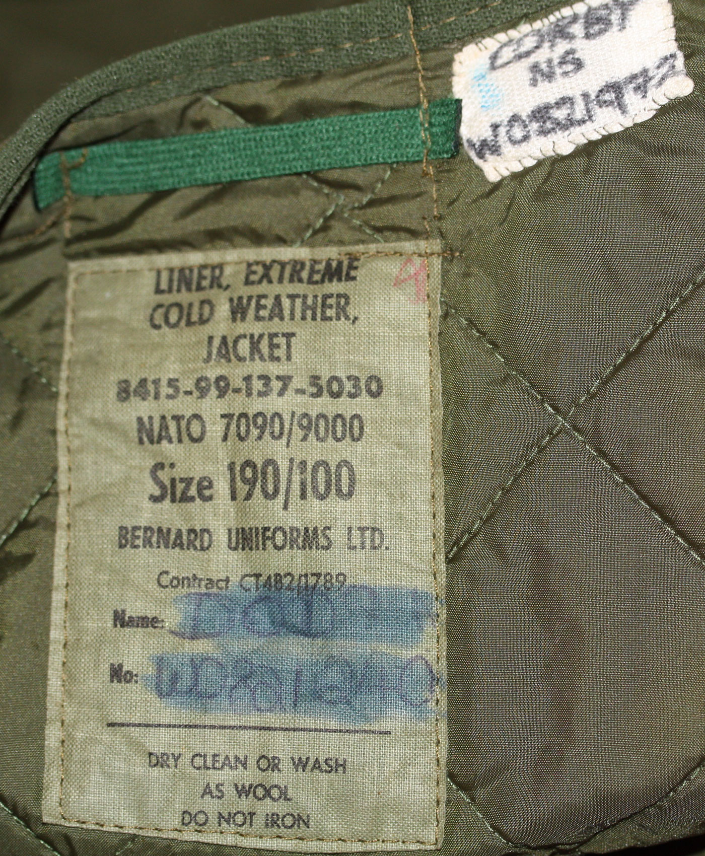 U.S. Cold Weather Internal Jacket ‘70s