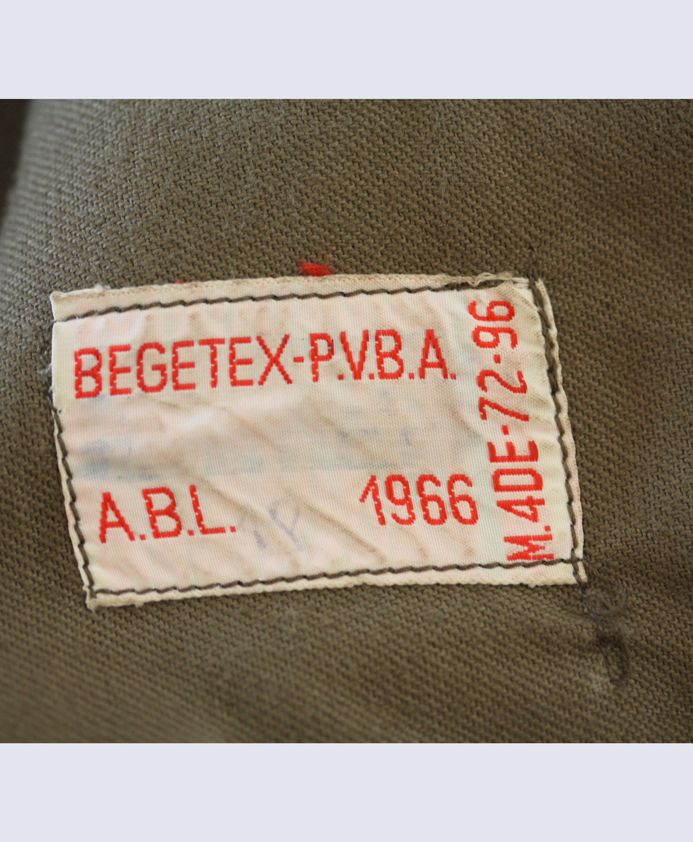 Begetex P.V.B.A. Wool Blouser, ’60s