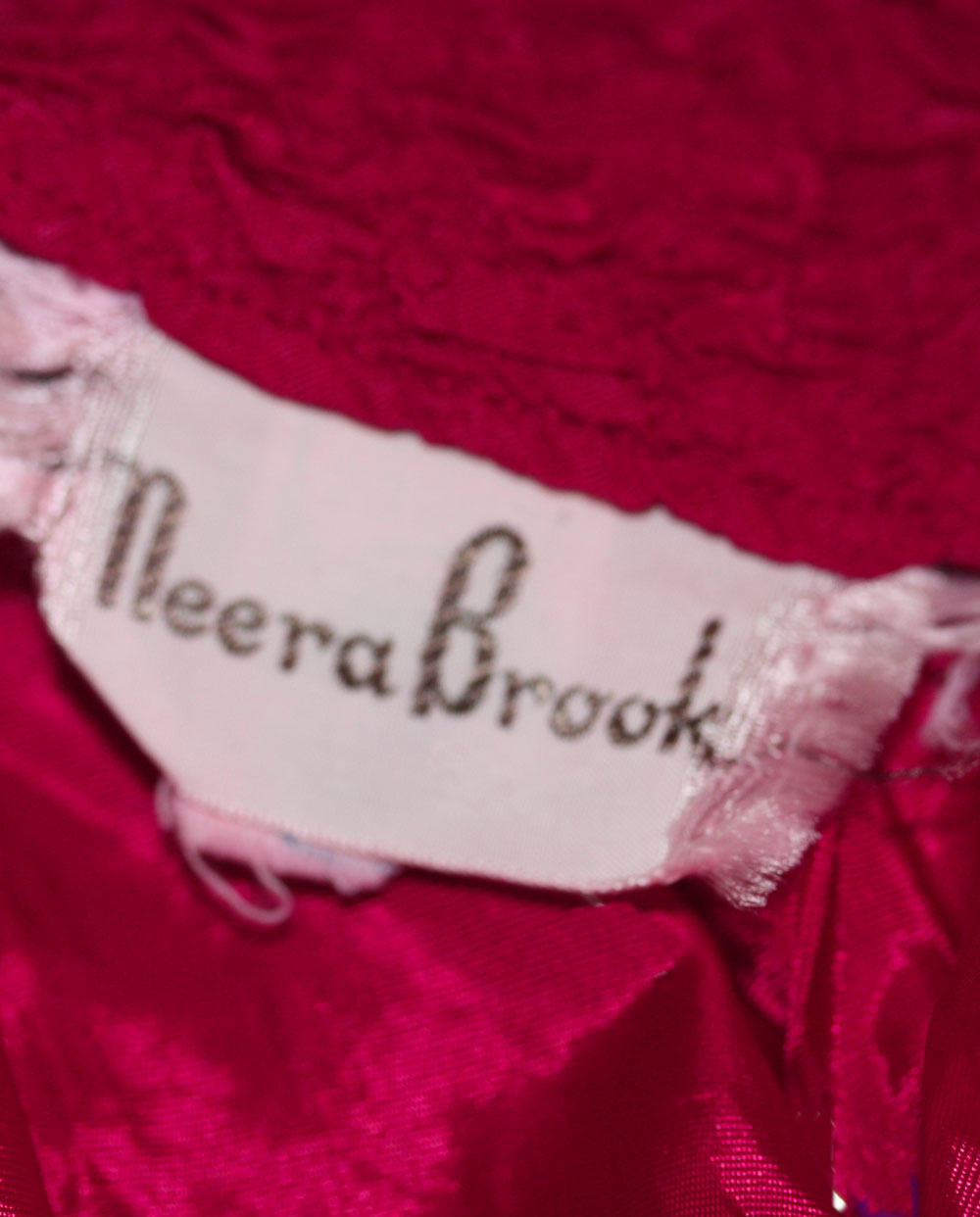 NEERA BROOK Silk dress '60s