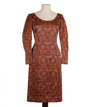 NO LABEL Brocade dress '70s